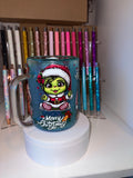 17oz glass Snowglobe mug